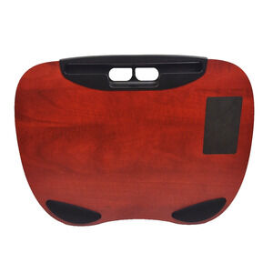 LapGear MyDesk Cushioned Lap Desk Wrist Cushions 19" x 14" Composite WoodgrainSo